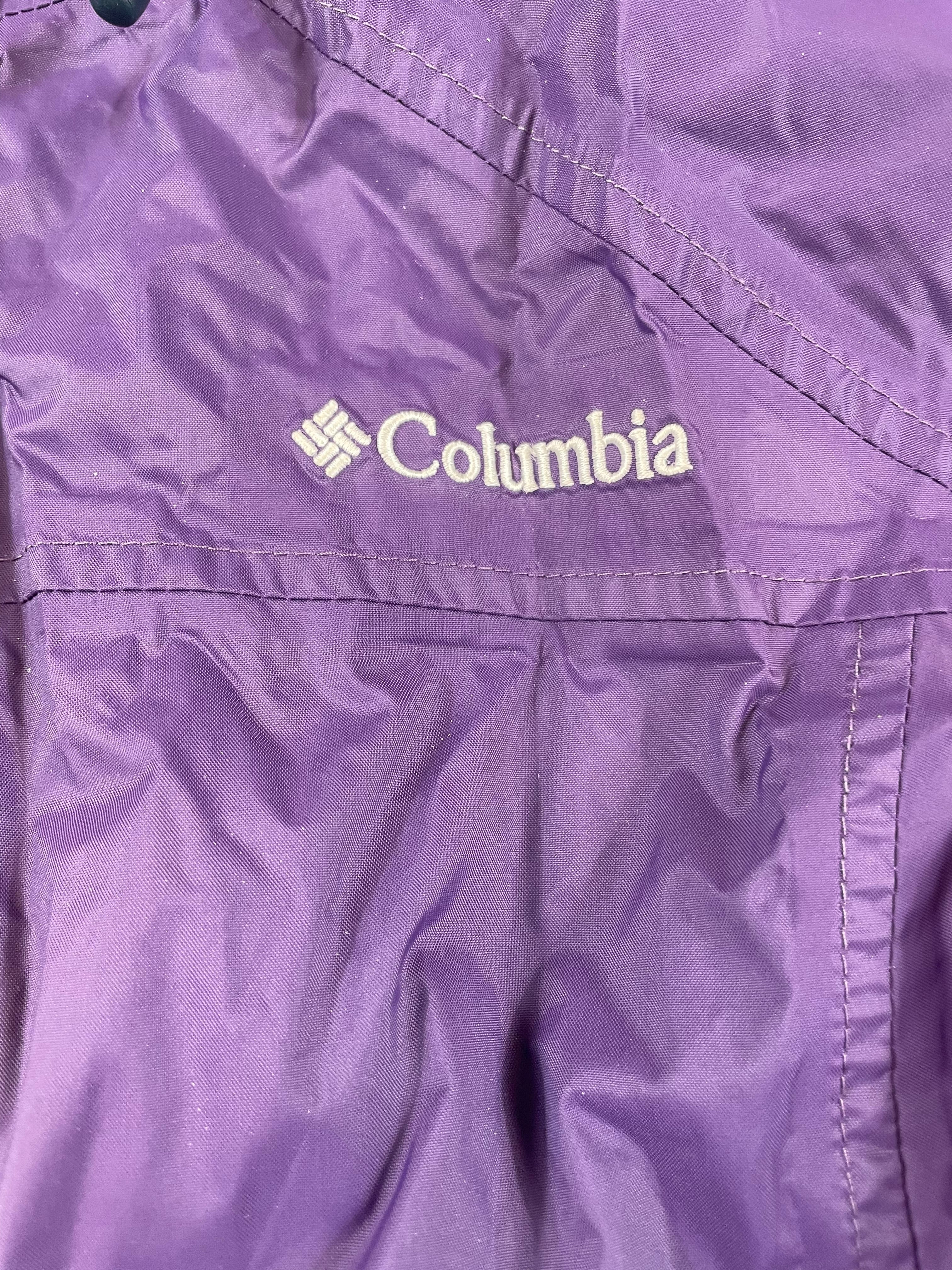 Columbia Women's Eggplant Hooded Rain Jacket (L) - BinxBerry Consignment