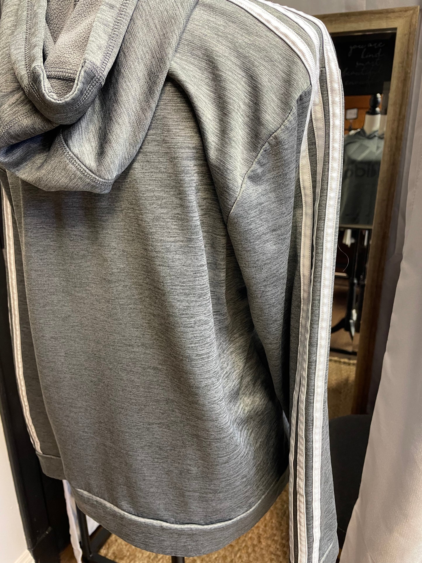 Adidas Gray Performance Hoodie (YXL)