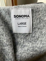 Sonoma Fleece Lined Zip Up Men's Sweater (L)