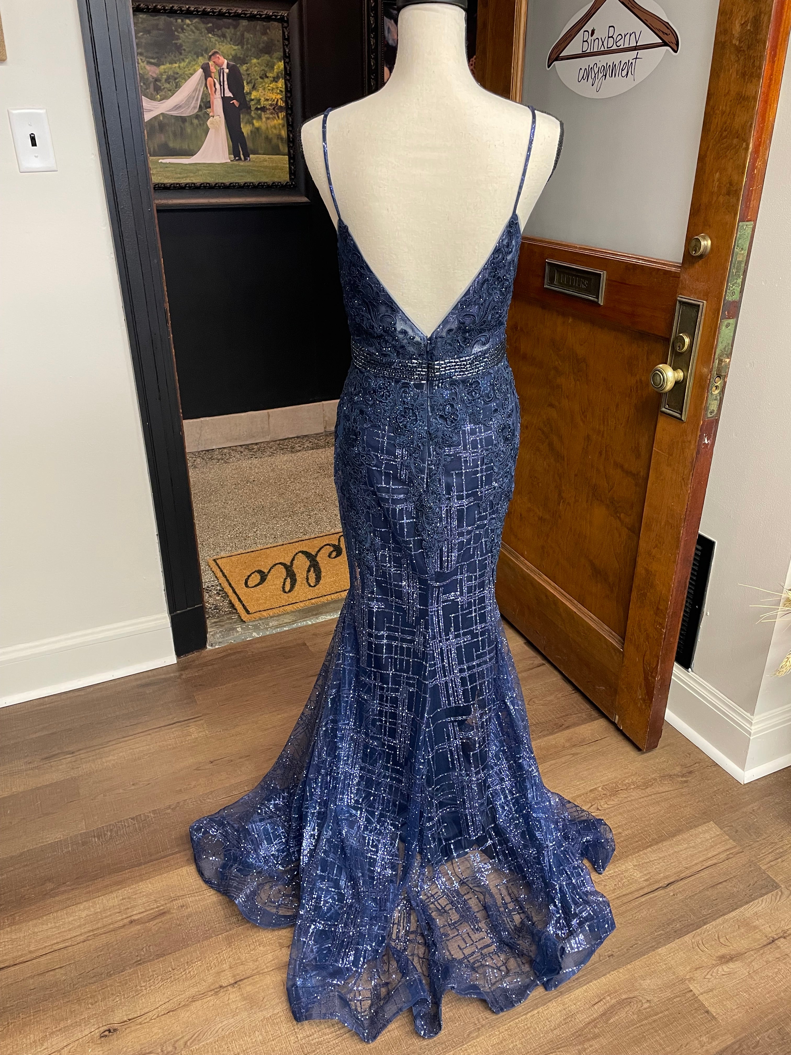 Dave & Johnny Formal Beaded Dress (9/10)