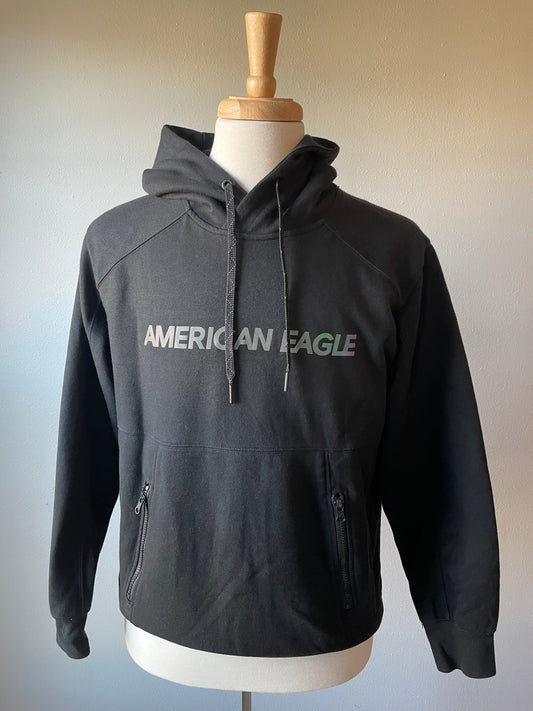 American Eagle Active Flex Black Hoodie (M)
