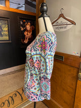 The Talbots Tee Kaleidoscope Print Top (S)
