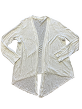 J. Jill Love Linen White Open Front Cardigan (M)