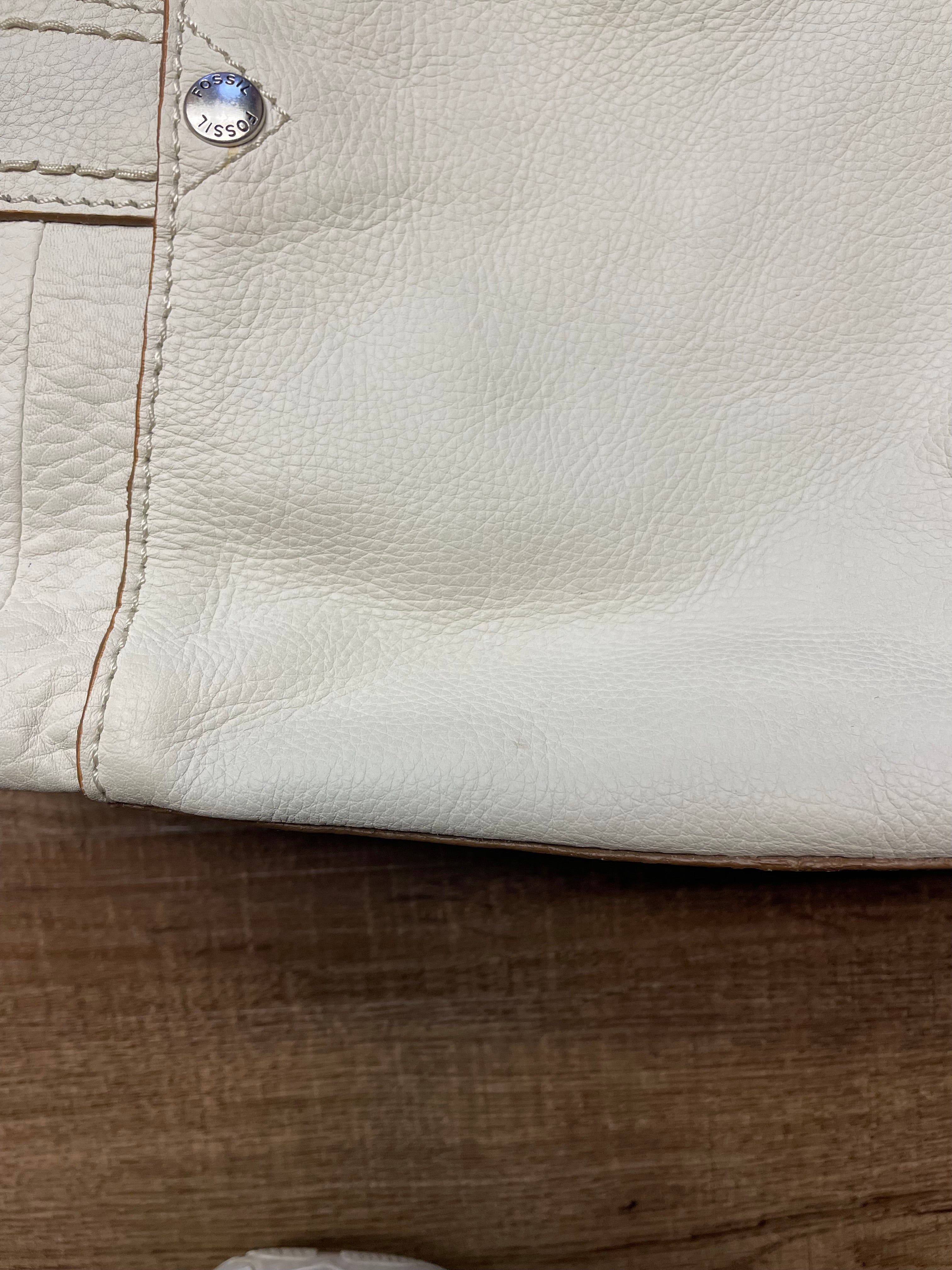 Fossil Cream Leather Handbag #75082