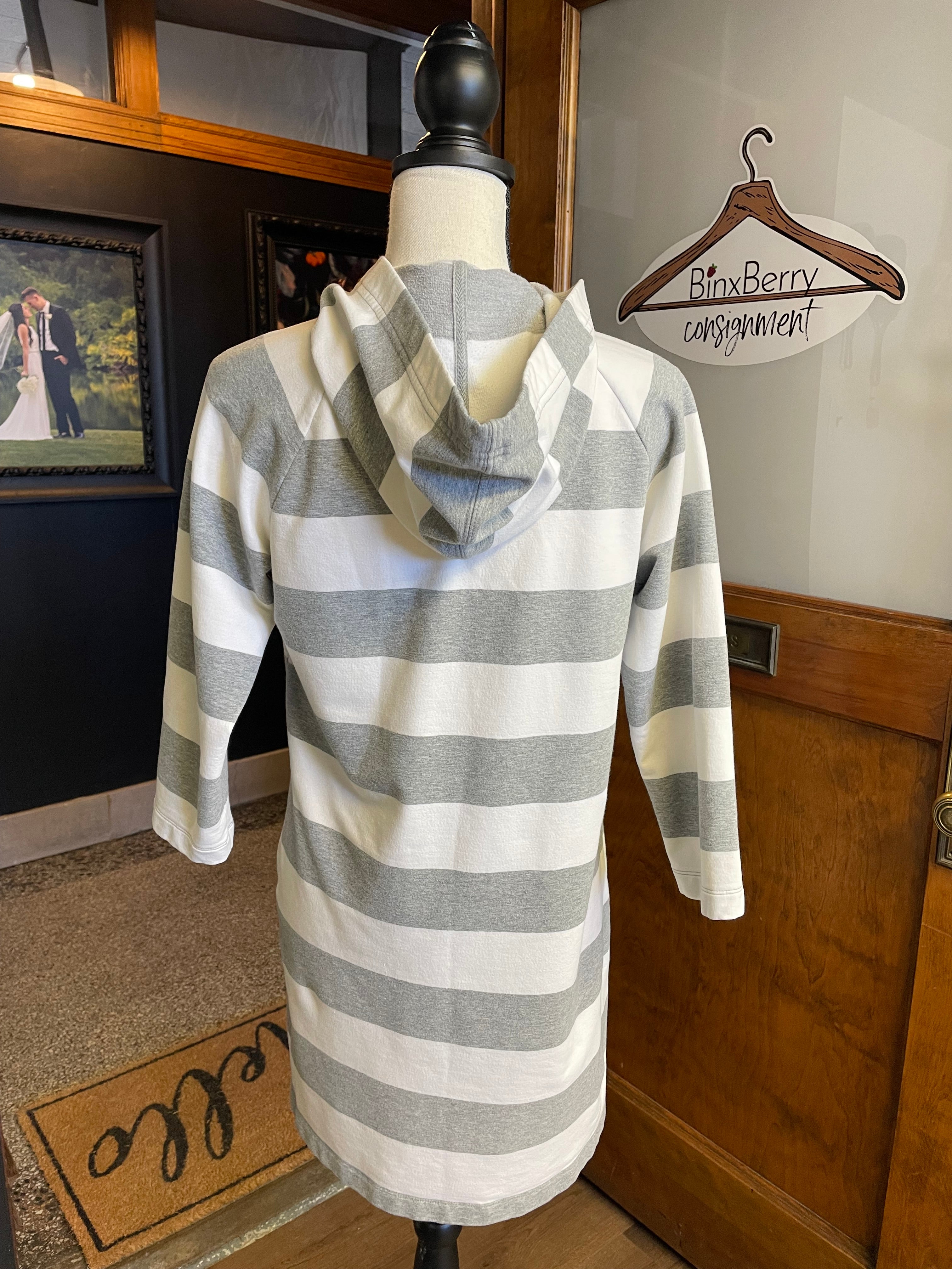 GAP Body Striped Sweatshirt Dress (M)