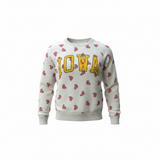 Tailgate Women's Iowa Sweatshirt with Roses (XS)