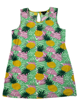 Charlie Paige Sleeveless Midi Pineapple Dress (L)