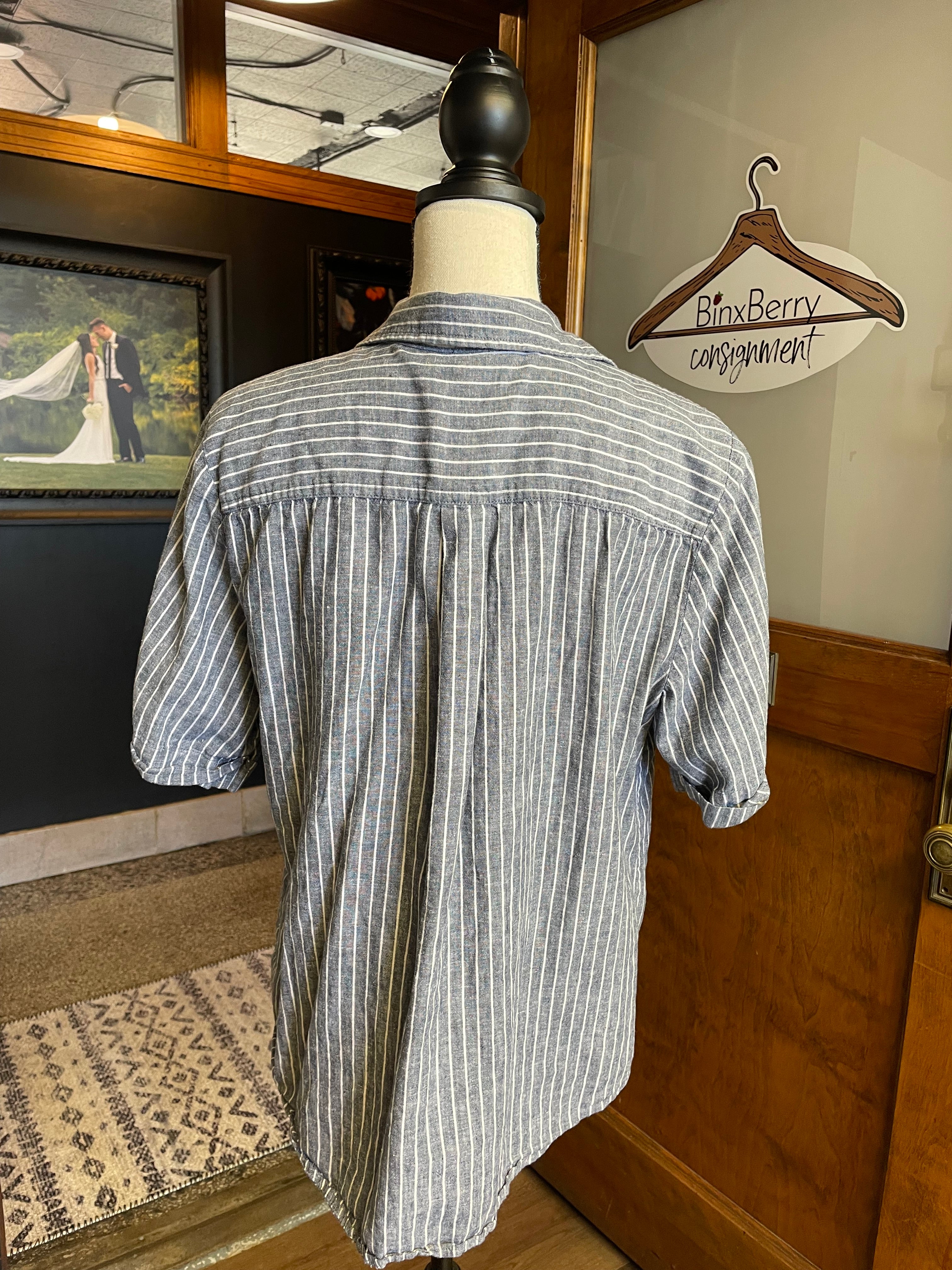 Croft & Barrow Linen Blend Women's Button Down (XL)