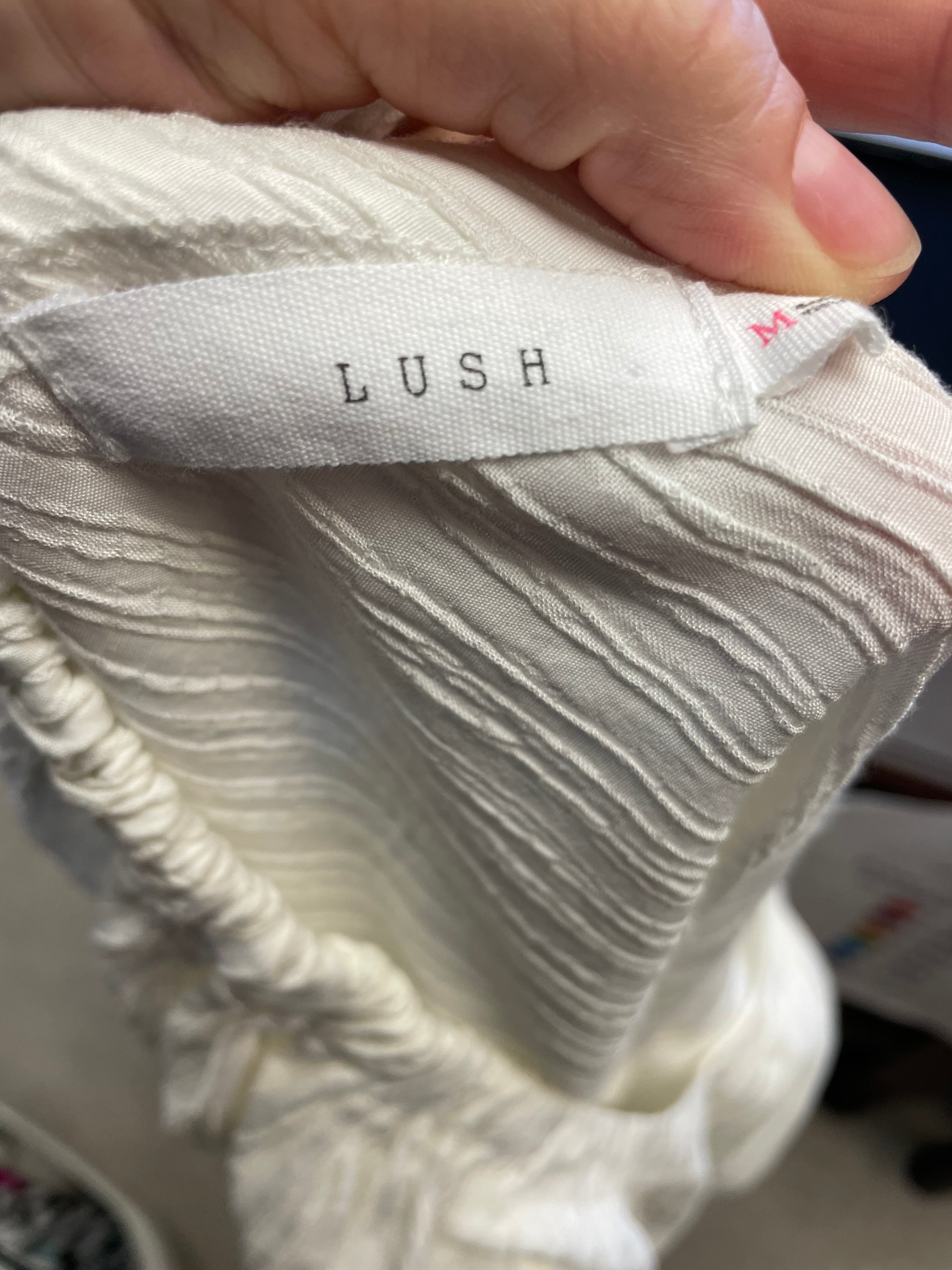 Lush Short Sleeved Peasant Top (M)