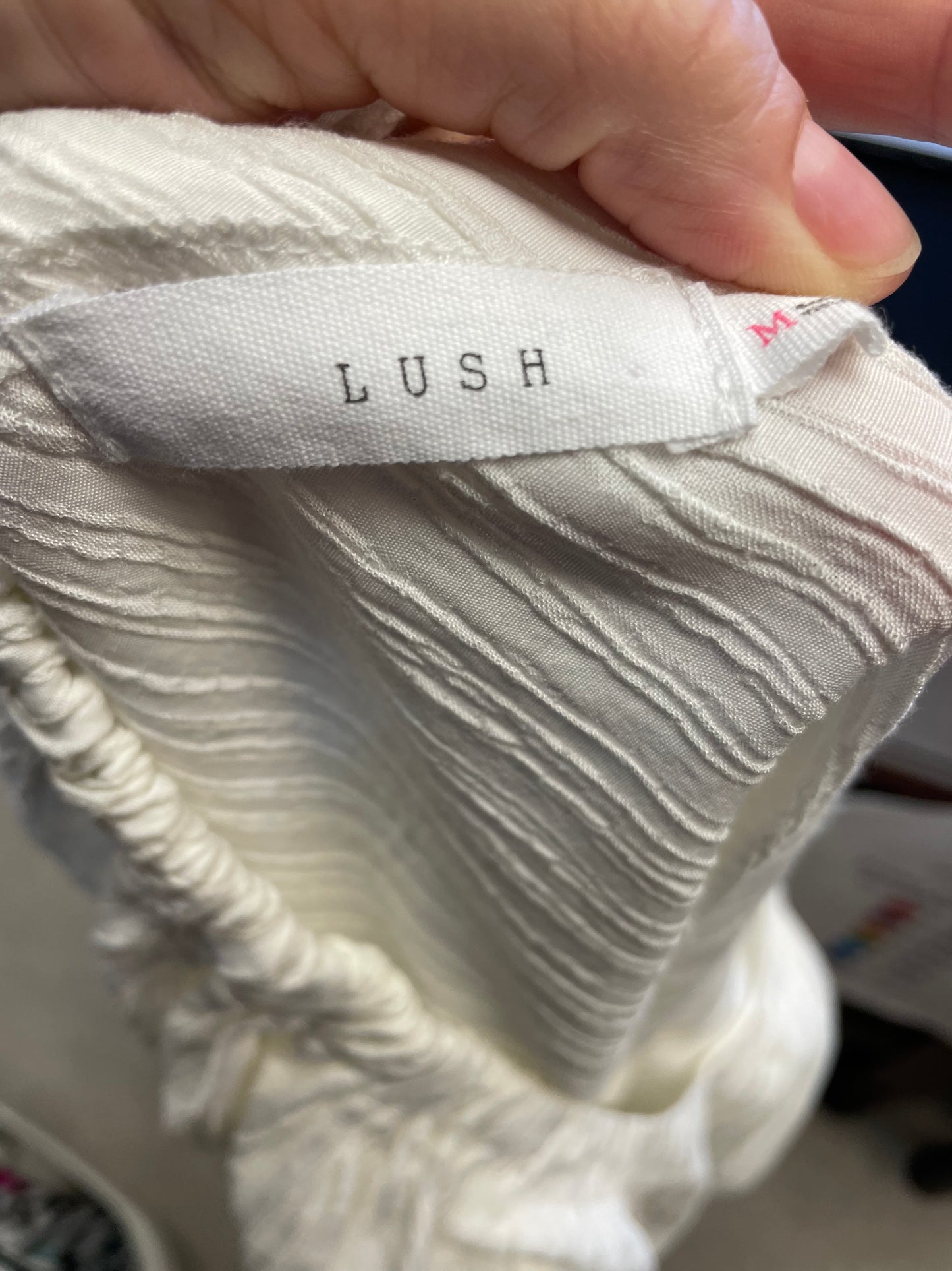 Lush Short Sleeved Peasant Top (M)