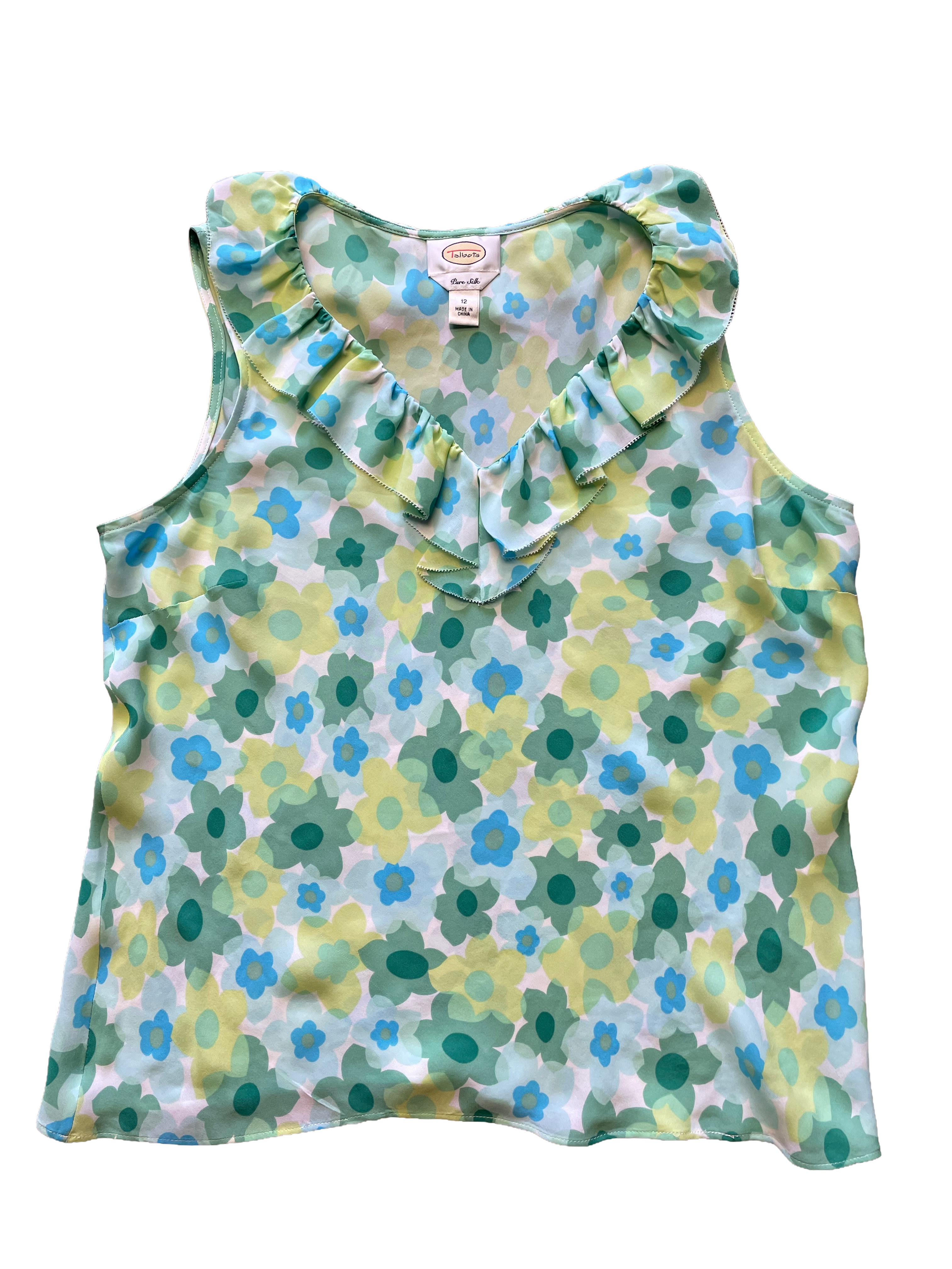 Talbots Pure Silk Women's Sleeveless Blouse (12) - BinxBerry Consignment