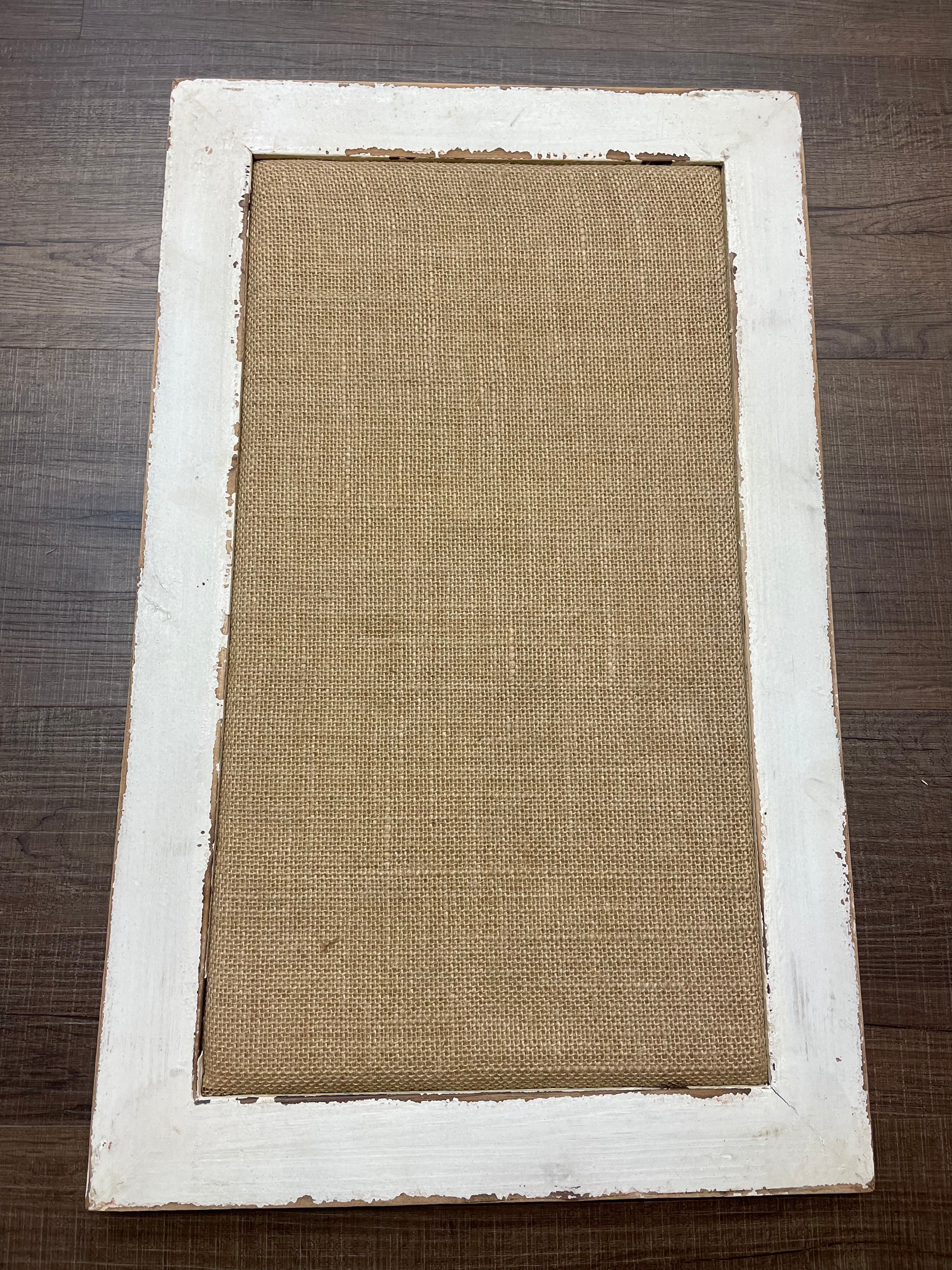 Farmhouse Framed Burlap Pinboard