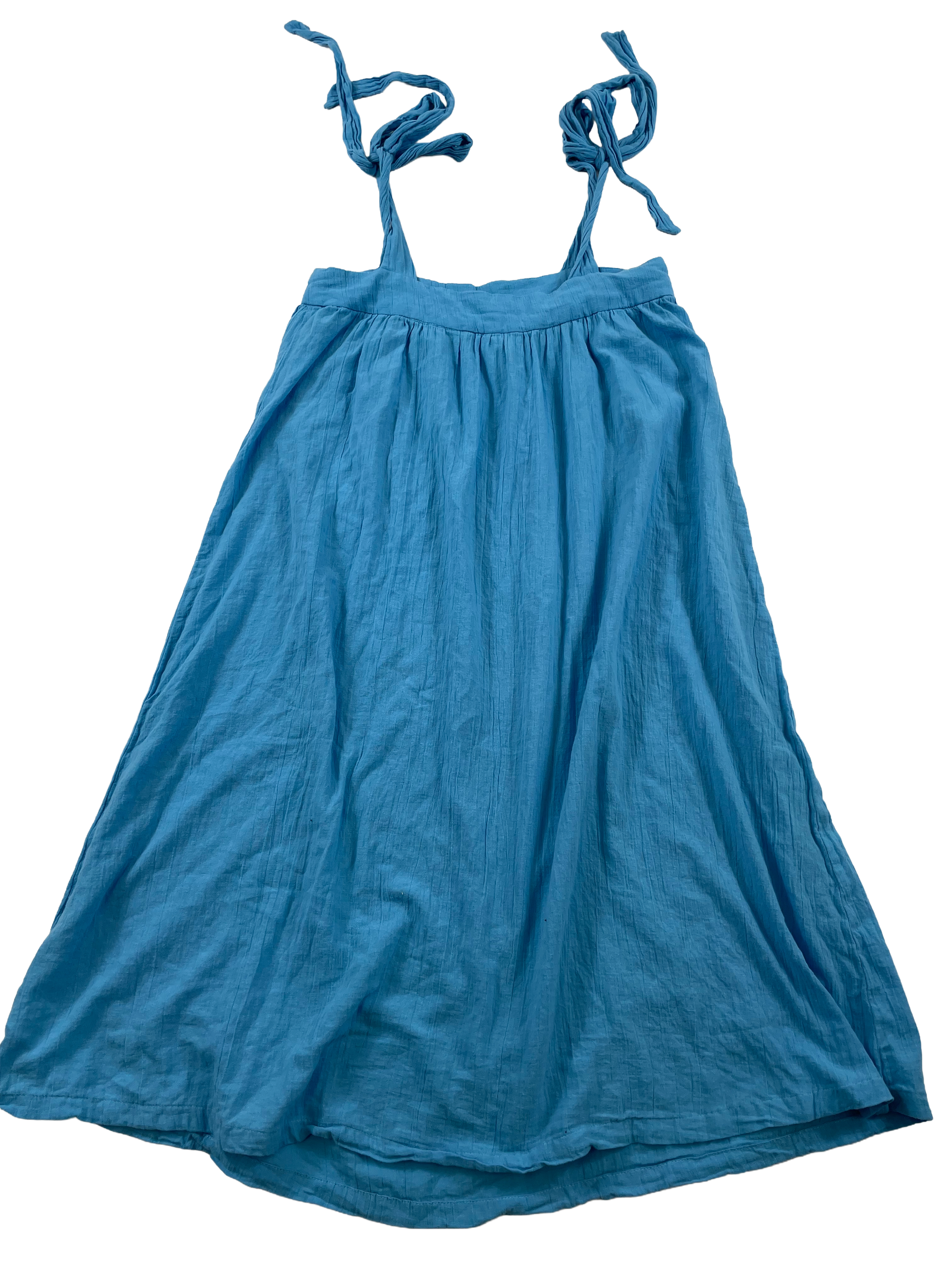 H&M Cotton/Linen Tie Strap Summer Dress (S)