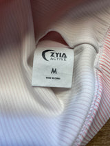 Zyia Active Pink Pinstripe Bra (M)