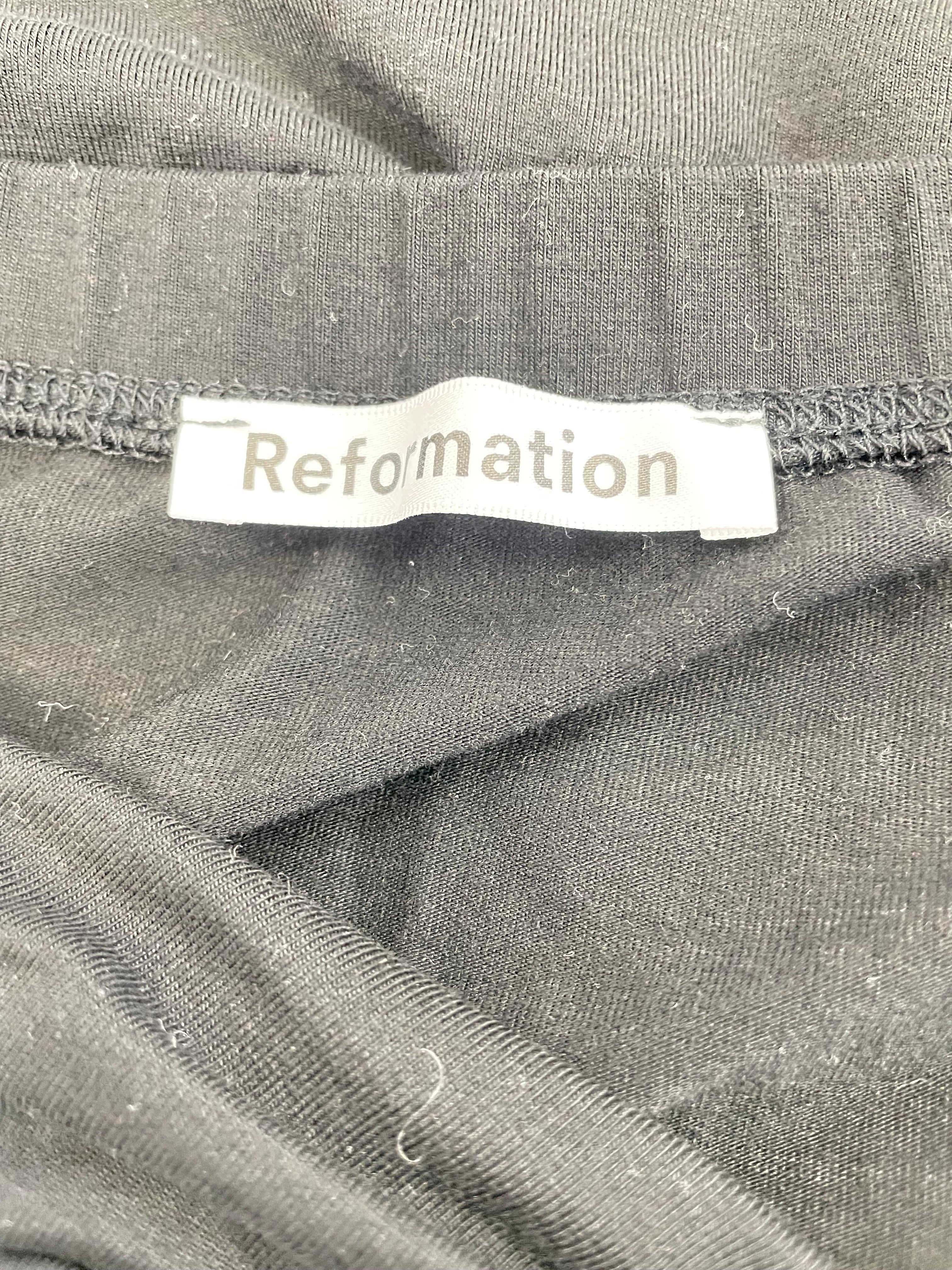 Reformation Rylan Black Twist Front Maxi Skirt (S) - BinxBerry Consignment