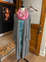 Pink and Silver Infinity Scarf (OS) - BinxBerry Consignment