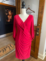 Anne Klein V-Neck Cross-Front Dress (6)