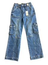 Judy Blue NWT Handy Dandy Cargo Wide Leg Jeans (7)