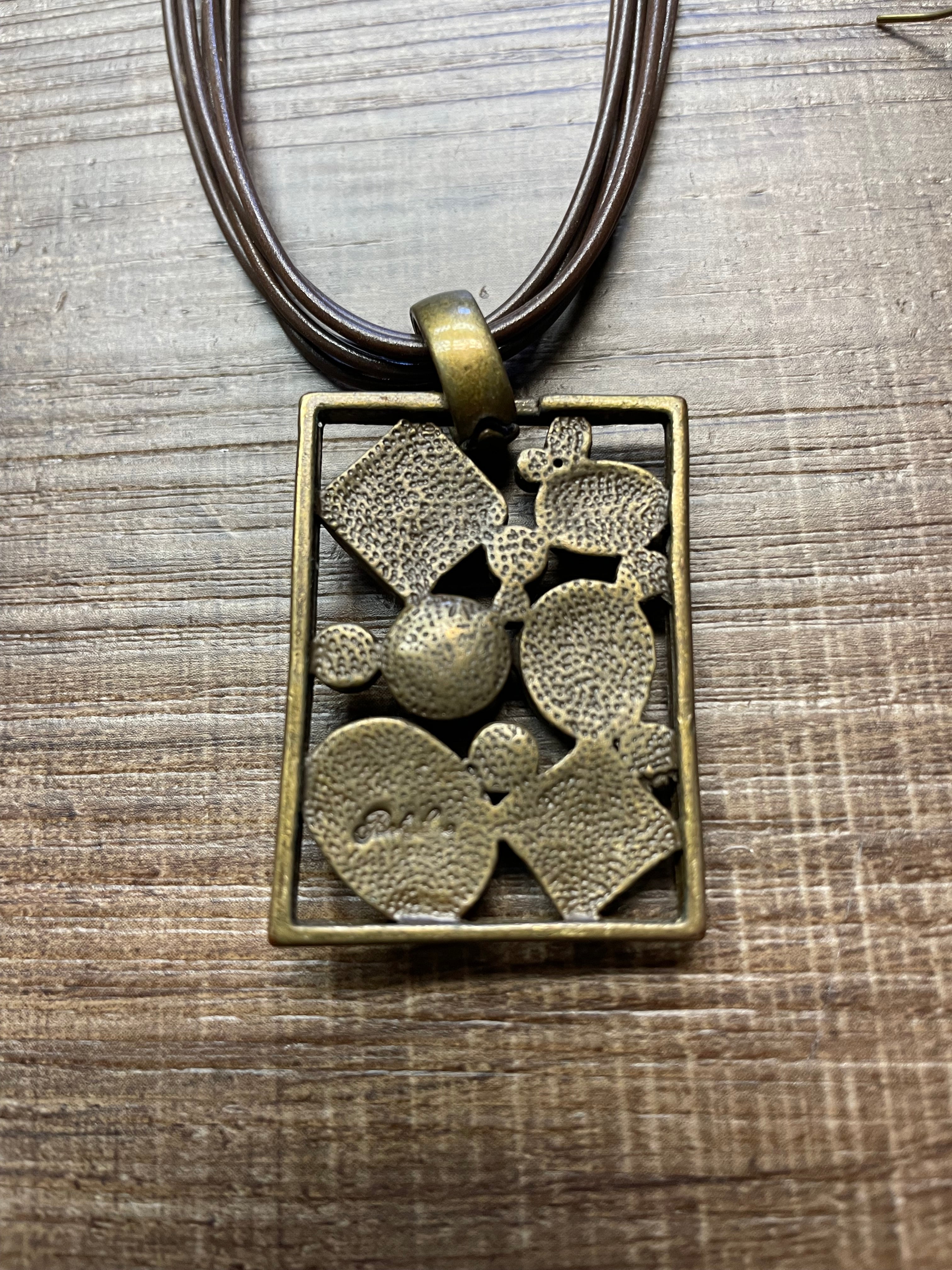 Park Lane Tiger's Eye Necklace & Earring Set