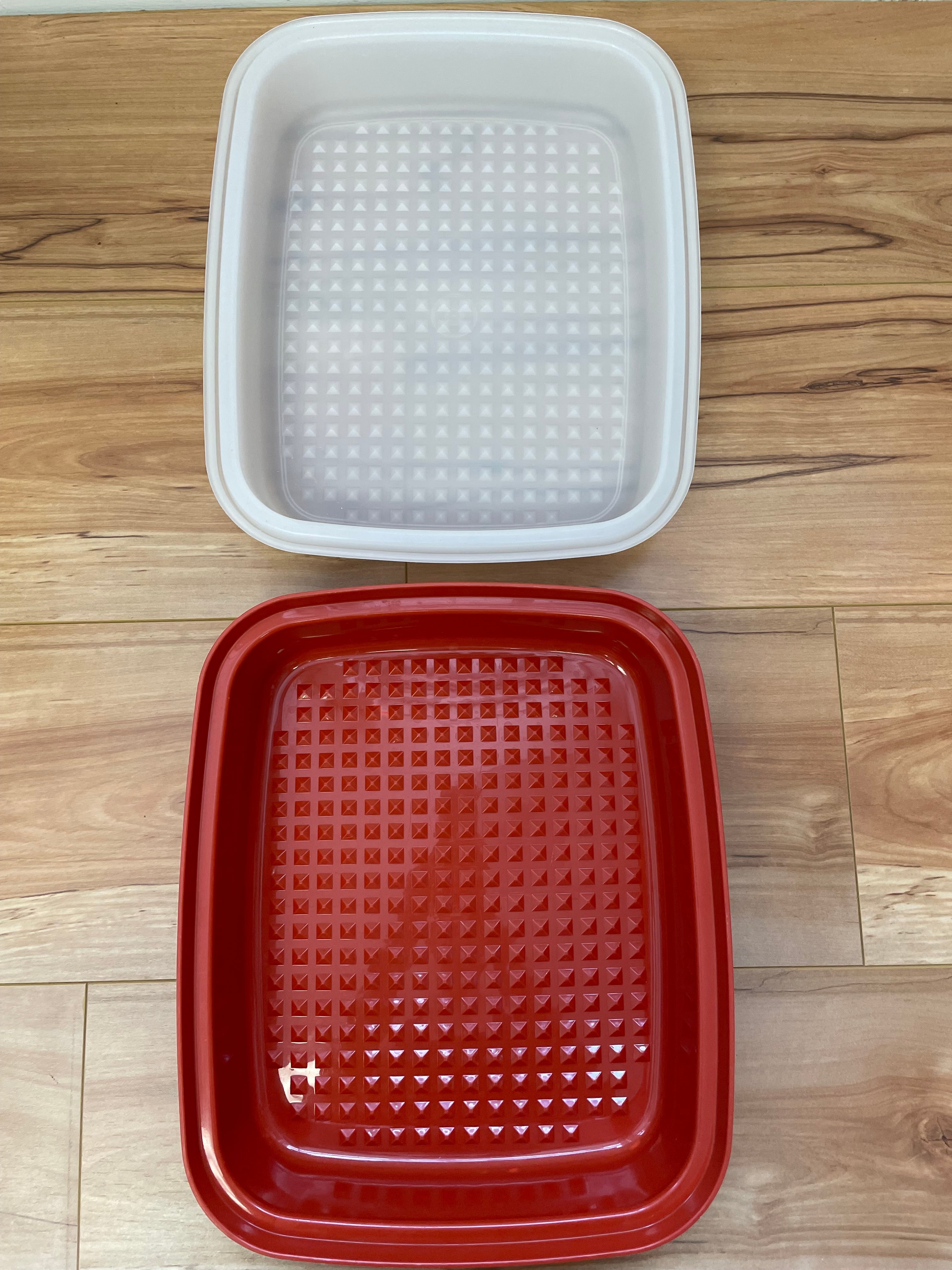 Vintage Tupperware Season N Serve Marinate Tenderizer 1518-1 Paprika Red