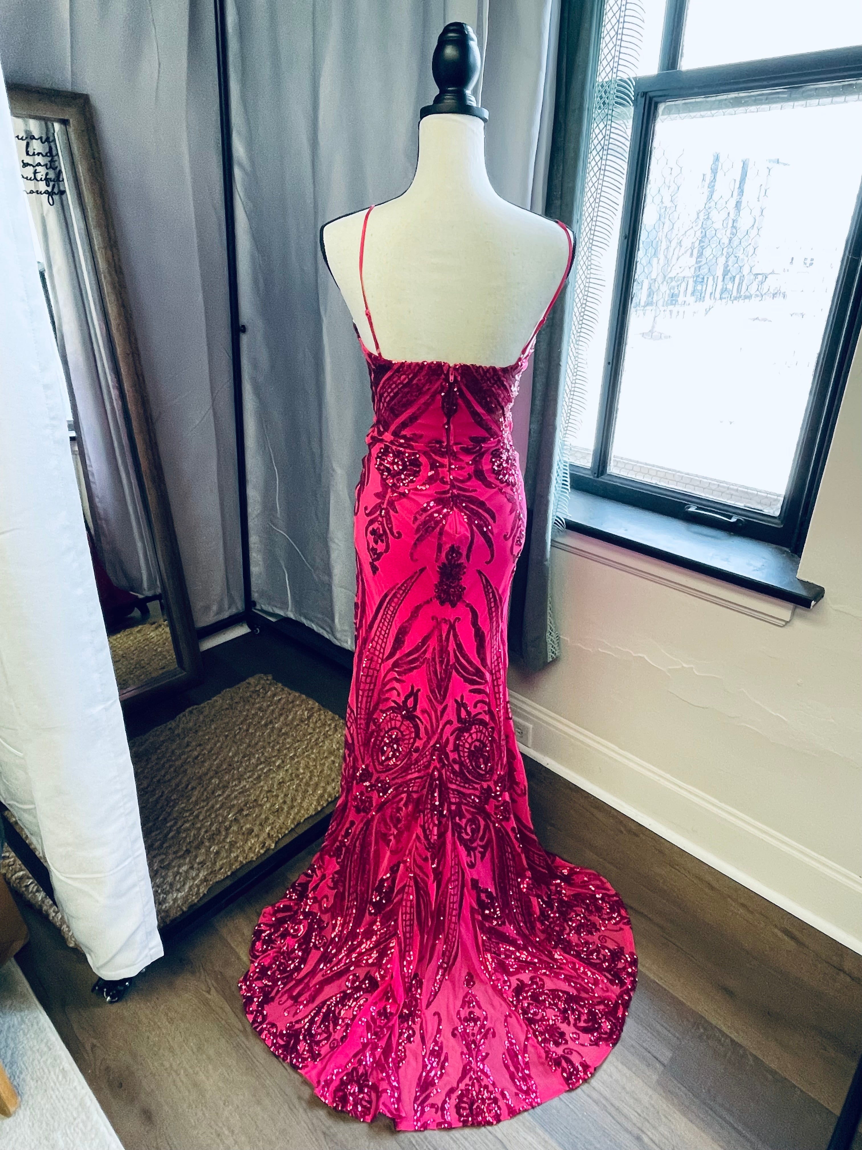 Windsor Pink Sequined Dress (XS)