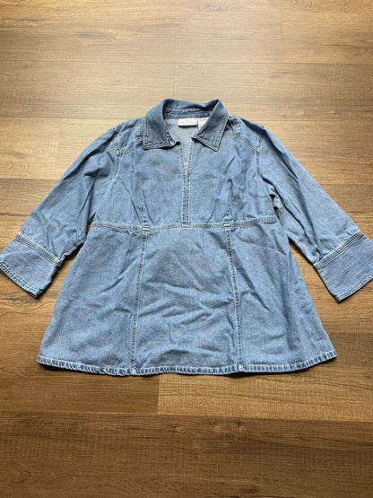Maternity Announcements Denim Top (XL)