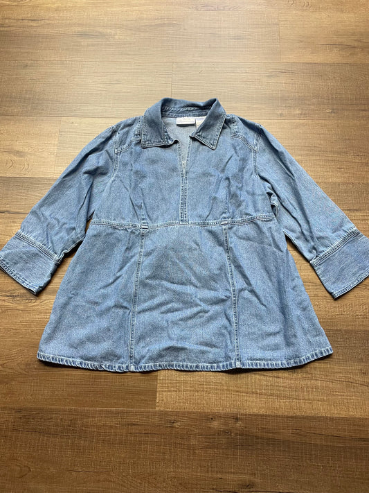 Maternity Announcements Denim Top (XL)