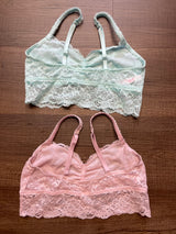 Victoria's Secret Pink Lace Bralette Bundle (M)