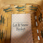 Longaberger Let it Snow 2000 Tree Trimming Basket & Tie-On