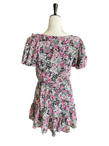 Crystal Doll Floral Elastic Waist Midi Dress (S)