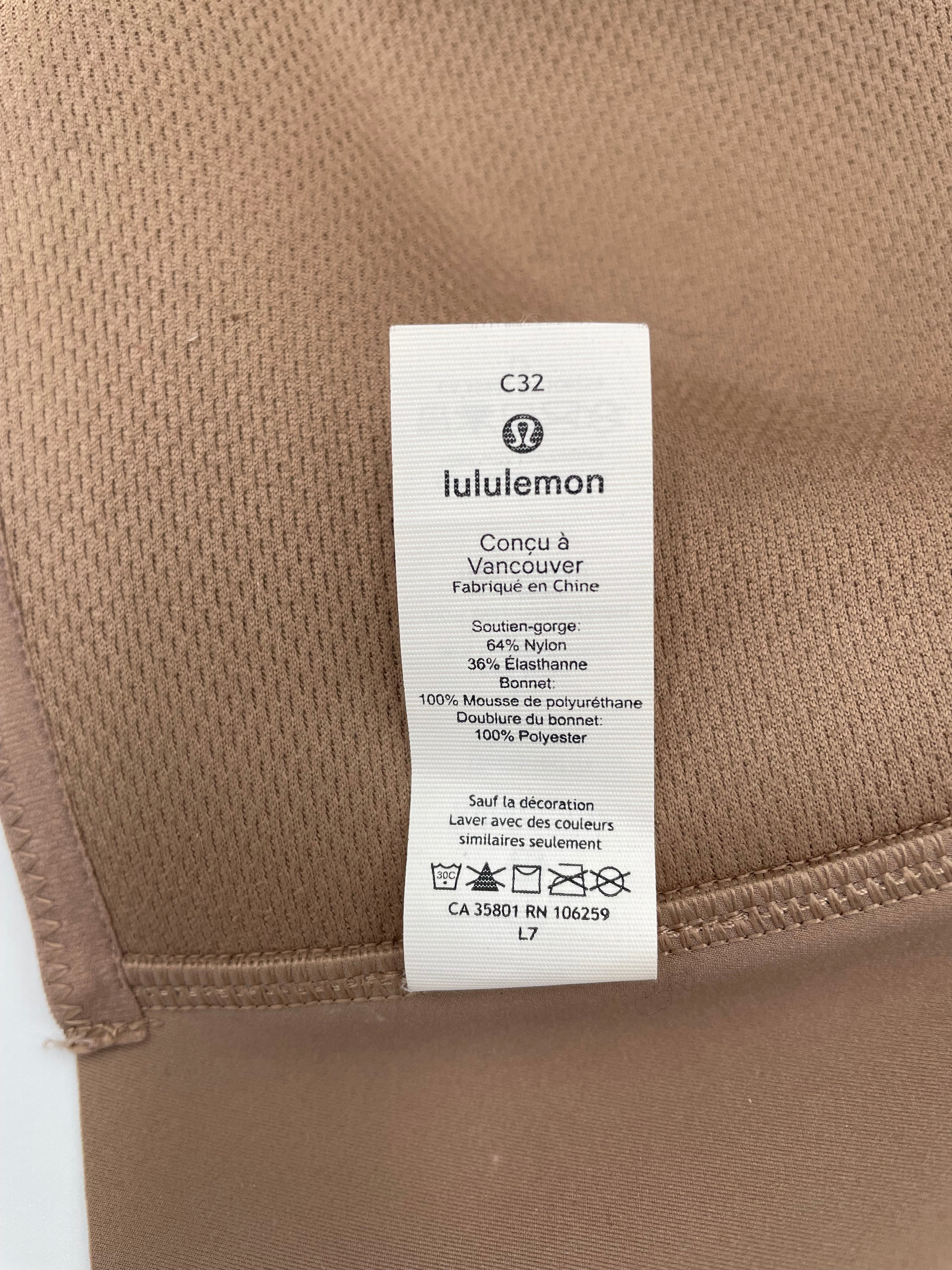 Lululemon Wire Free, Molded Cup Nude Bra (32C)
