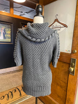 Annalee + Hope Short Sleeved Knit Cowlneck Sweater (M)