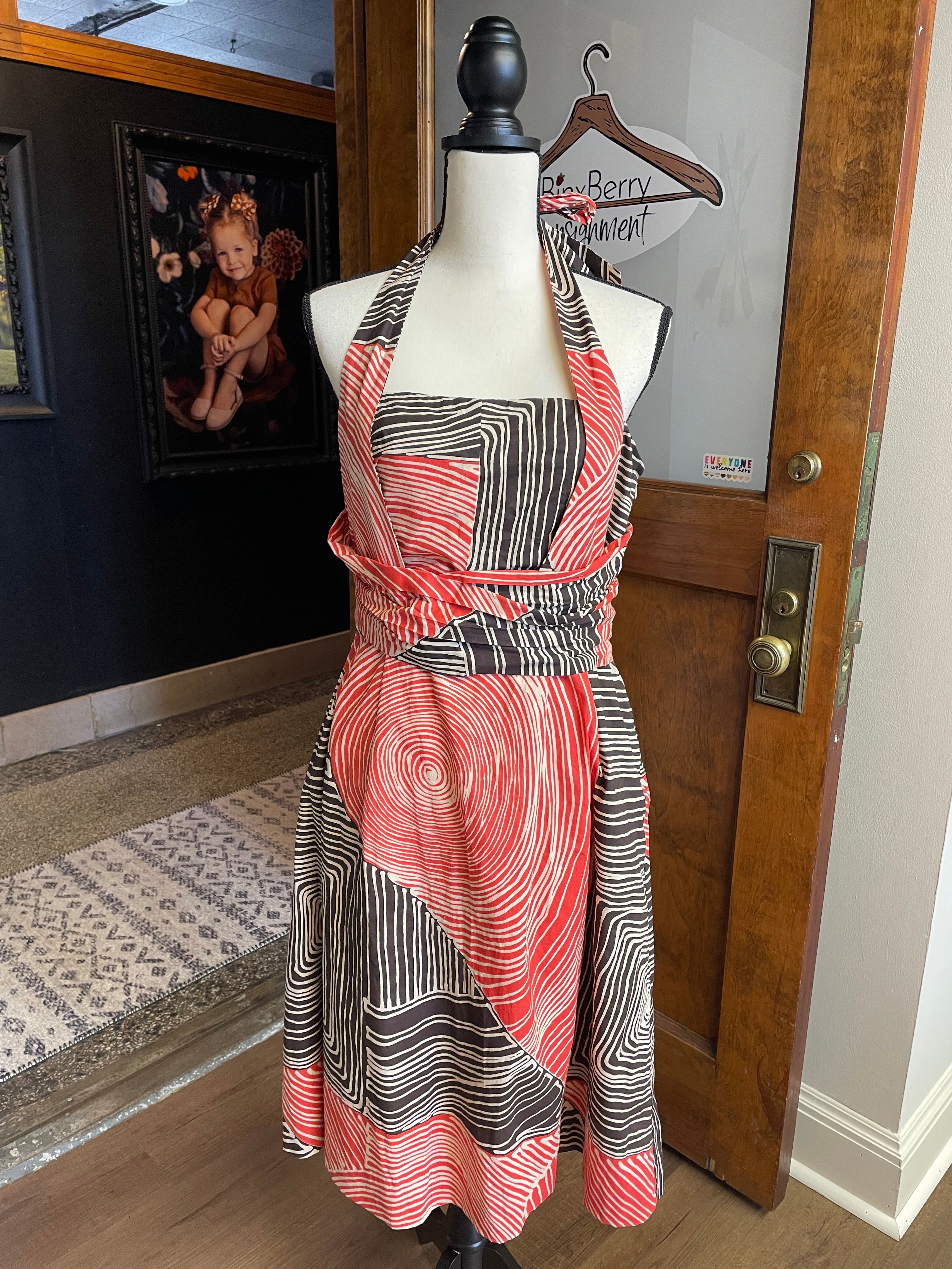 Anthropologie We Love Vera Geometric Print Sleeveless Dress (12)