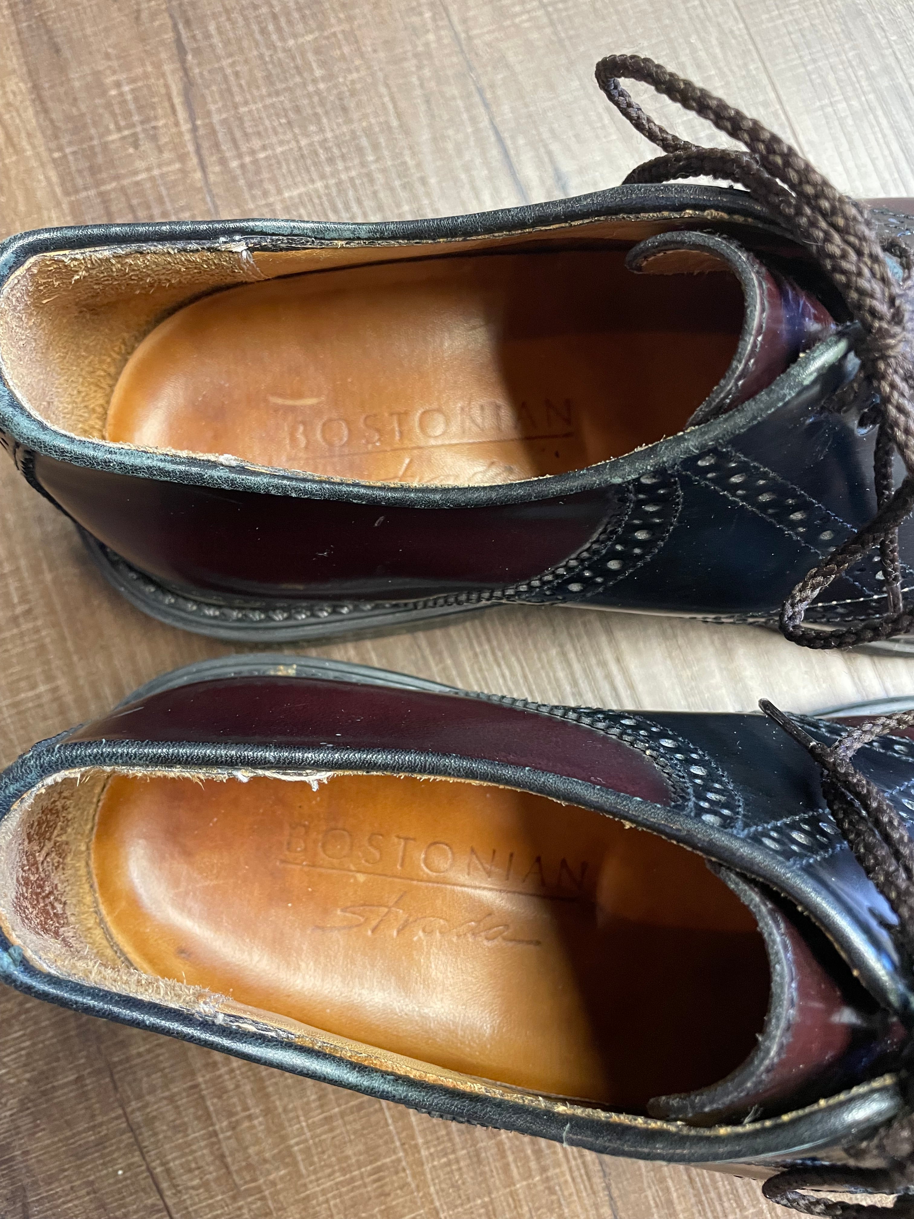 Bostonian Strata Men's Black & Brown Oxfords (8)