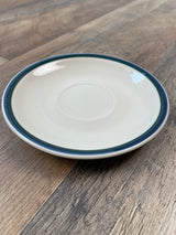 Kitchen Basics Colors by Tinshan Blue Green Stripe 6.5" Saucer