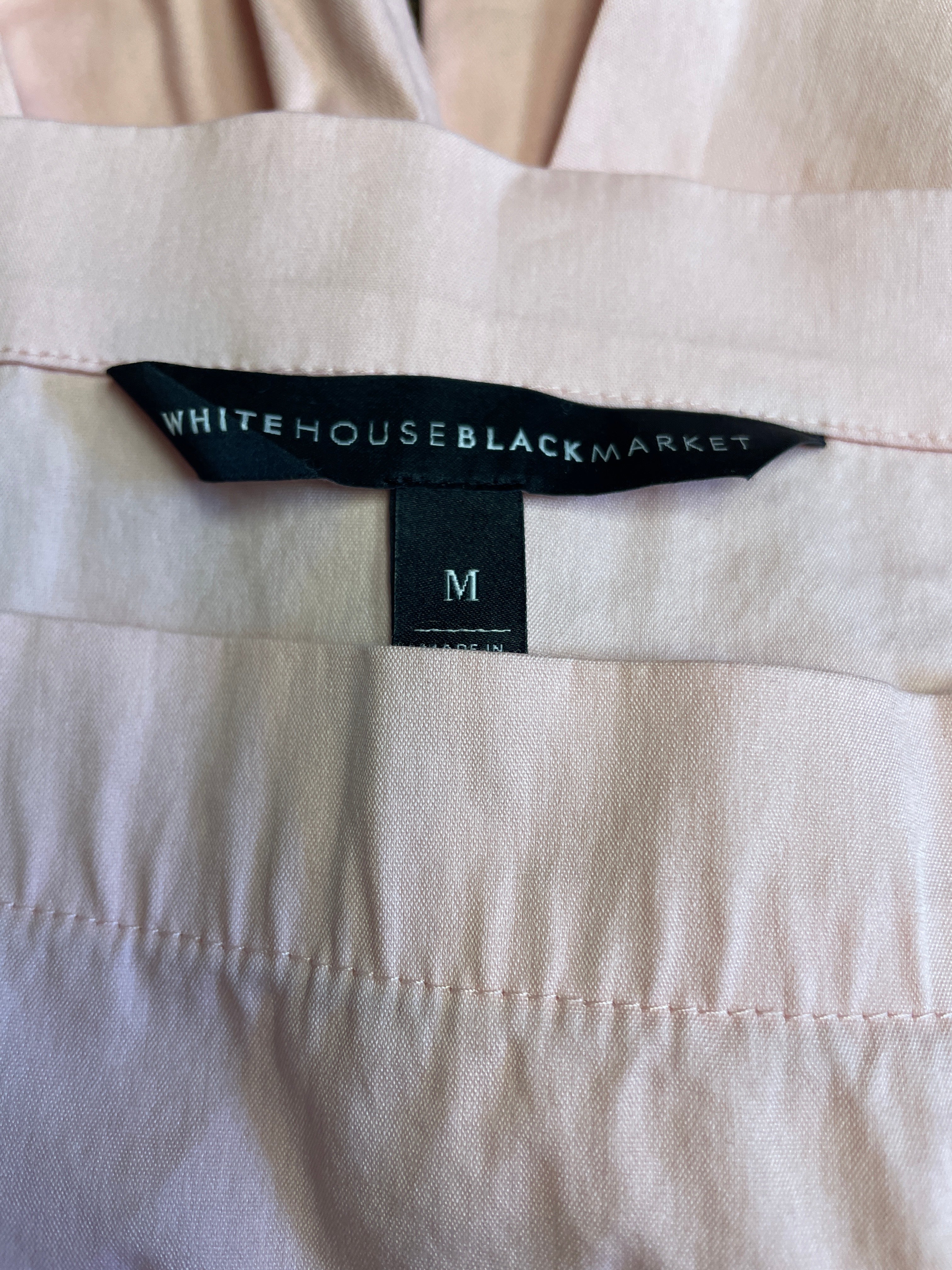WHBM Bell Sleeve Square Shoulder Top (M)