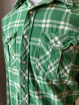 Vintage Levi's Men's Pearl Snap Flannel Shirt (M)