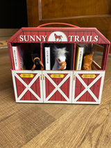 Sunny Trails Farms Horse Stable and Book Set