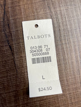 Talbots Sleeveless Navy Tee (L)