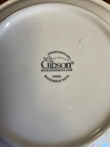 Gibson Painted Ceramic 8" Plates (Set of 3)