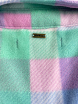 O'Neill Colleen Plaid Cropped Sherpa Jacket (S)