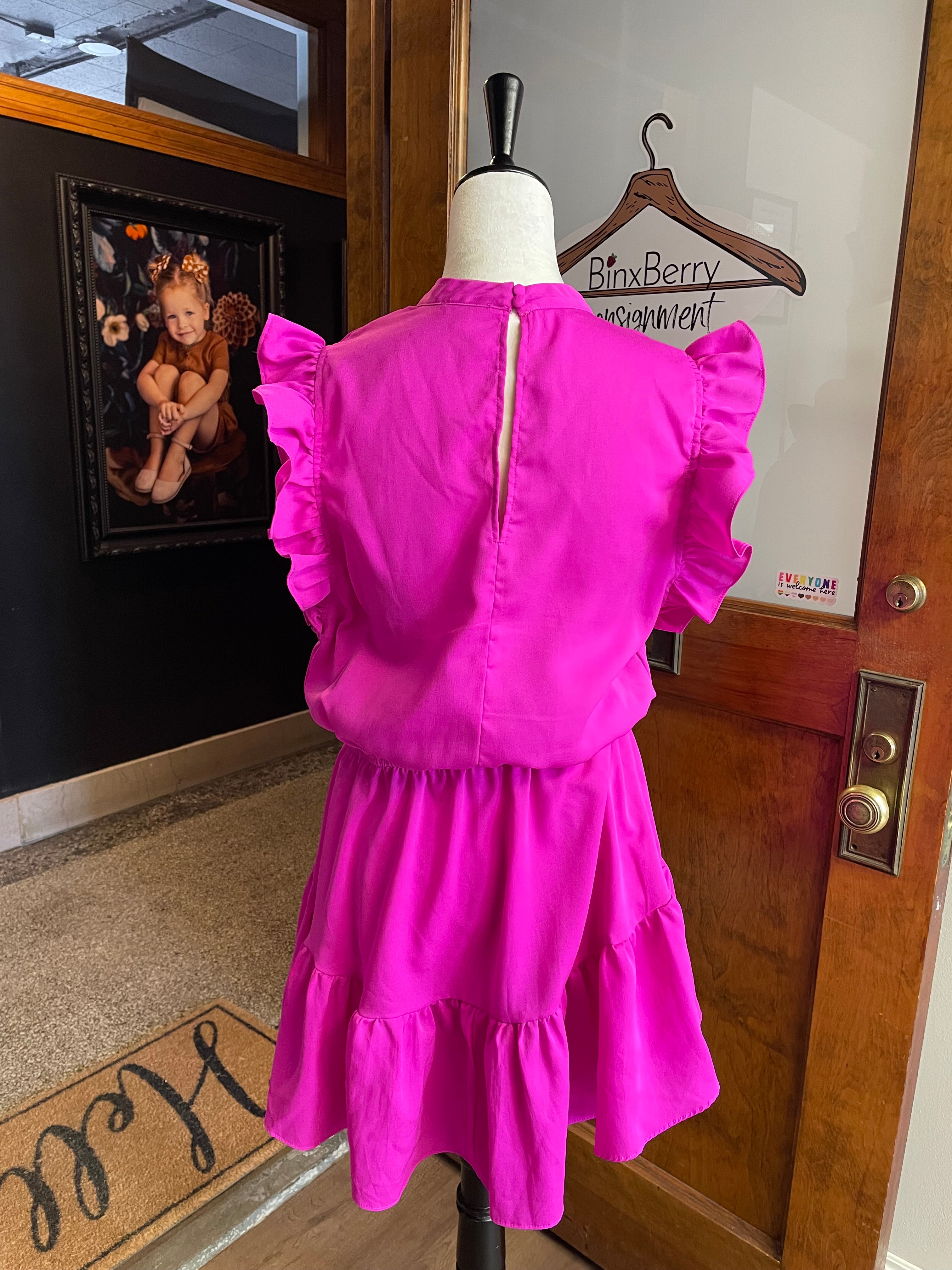 TCEC Ruffle Sleeve Summer Dress (L) - BinxBerry Consignment