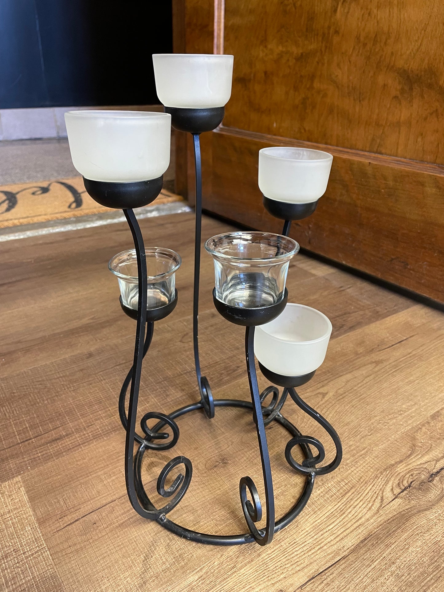 Round Iron Candelabra