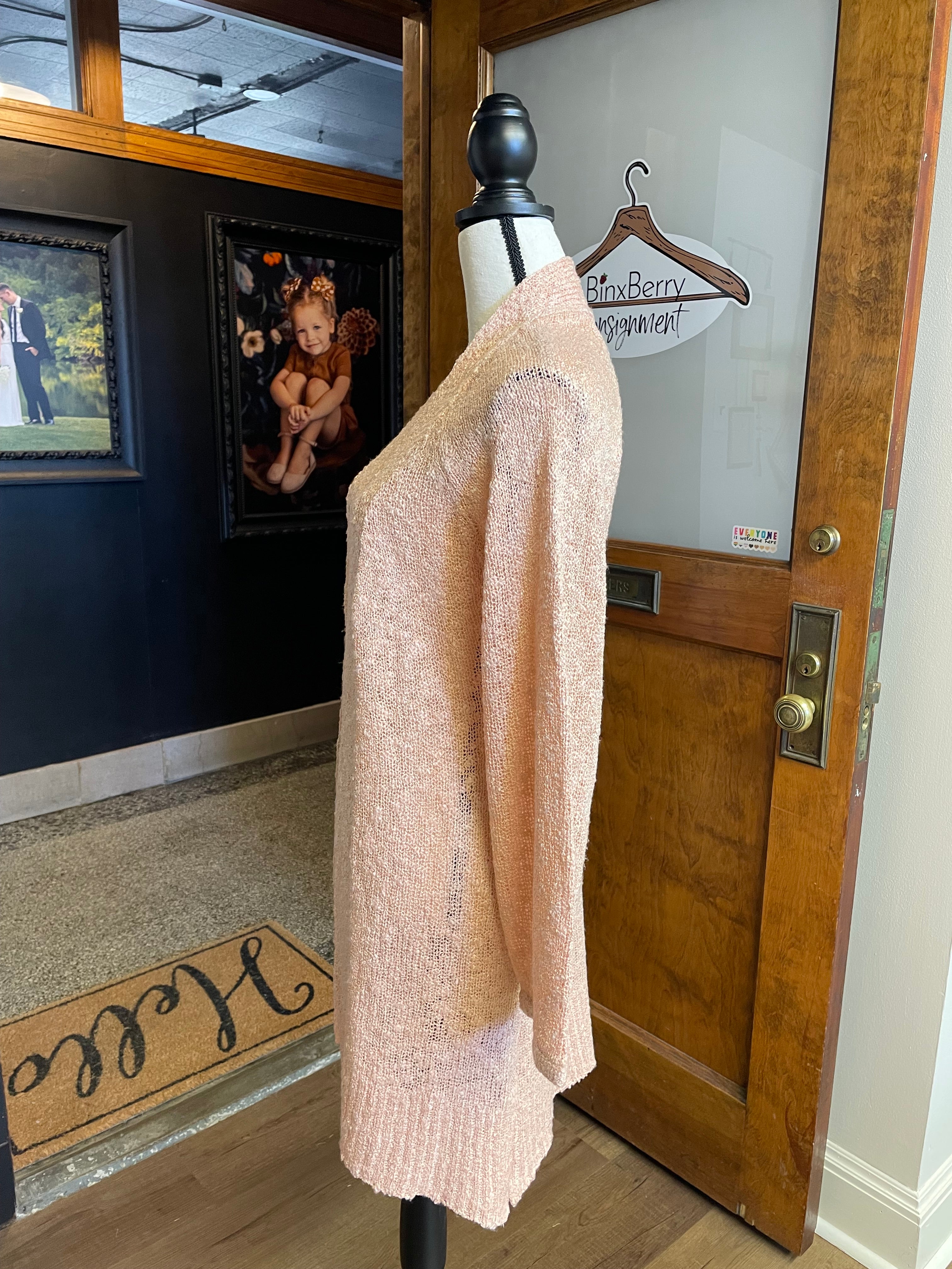 Say What Open Front Knit Cardigan (M)