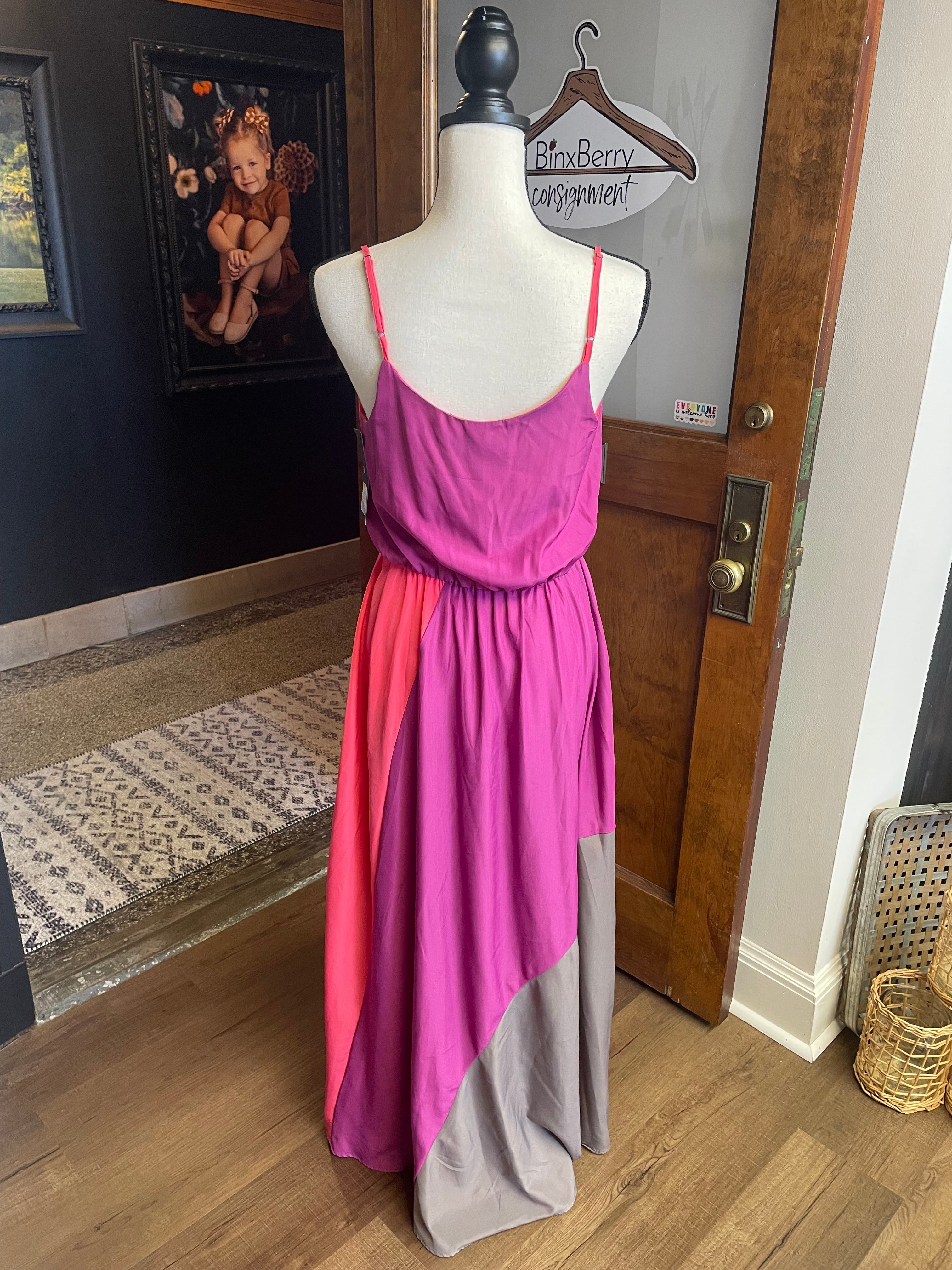 Mossimo Pink Stipe Maxi Dress (S)