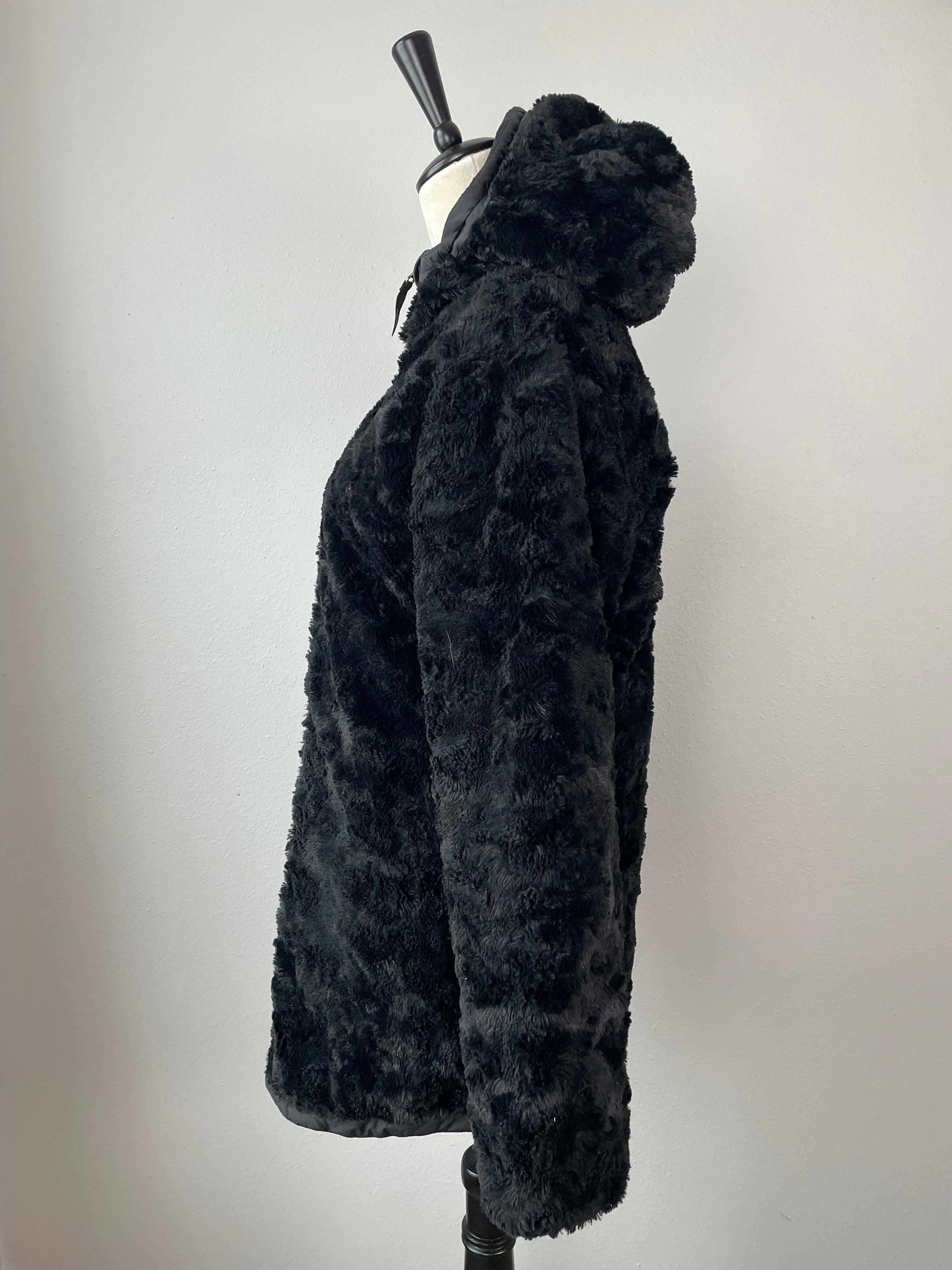 The North Face Black Mossbud Swirl Girl's Reversible Parka (XL) - BinxBerry Consignment