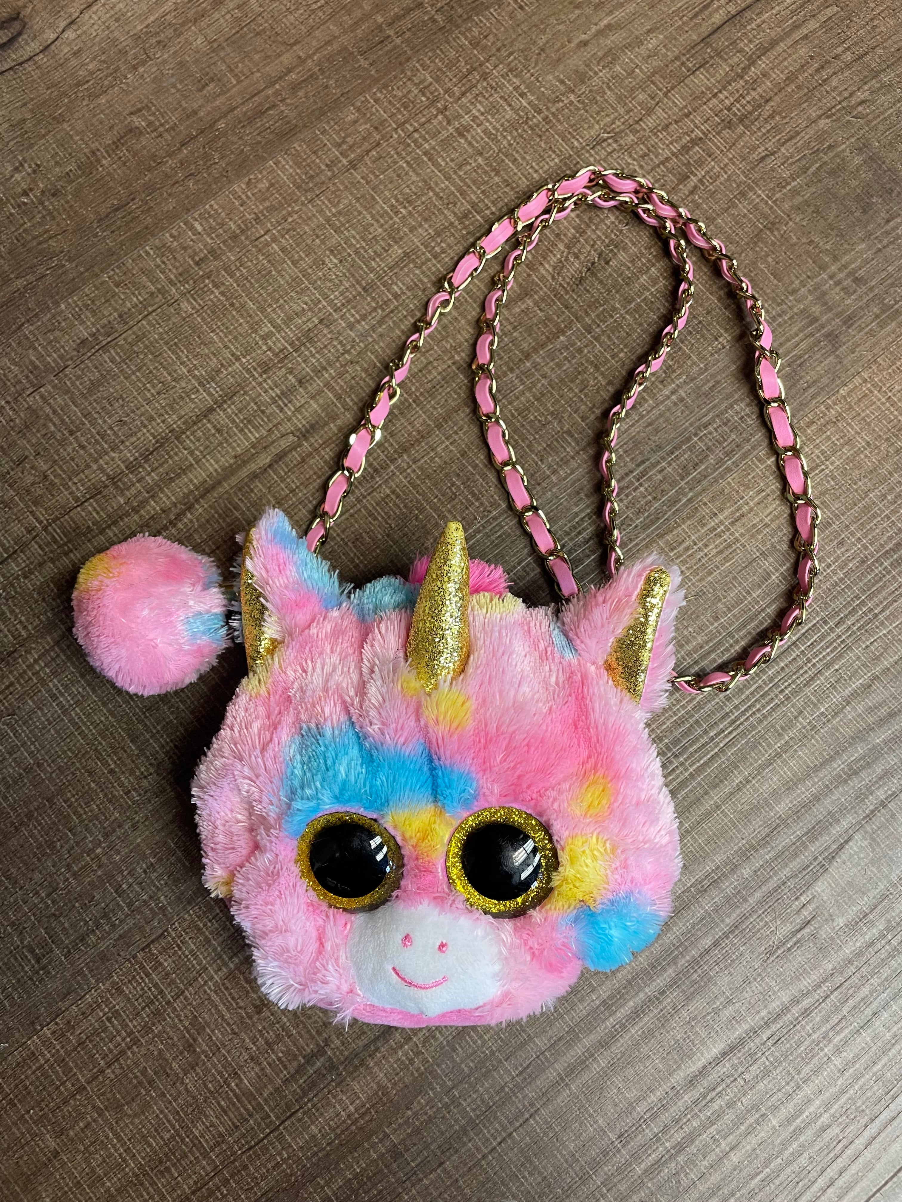 TY Padded Mini Cat Unicorn Crossbody