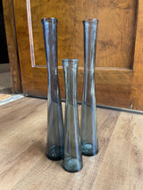 Set of 3 Mid Modern Glass Vases