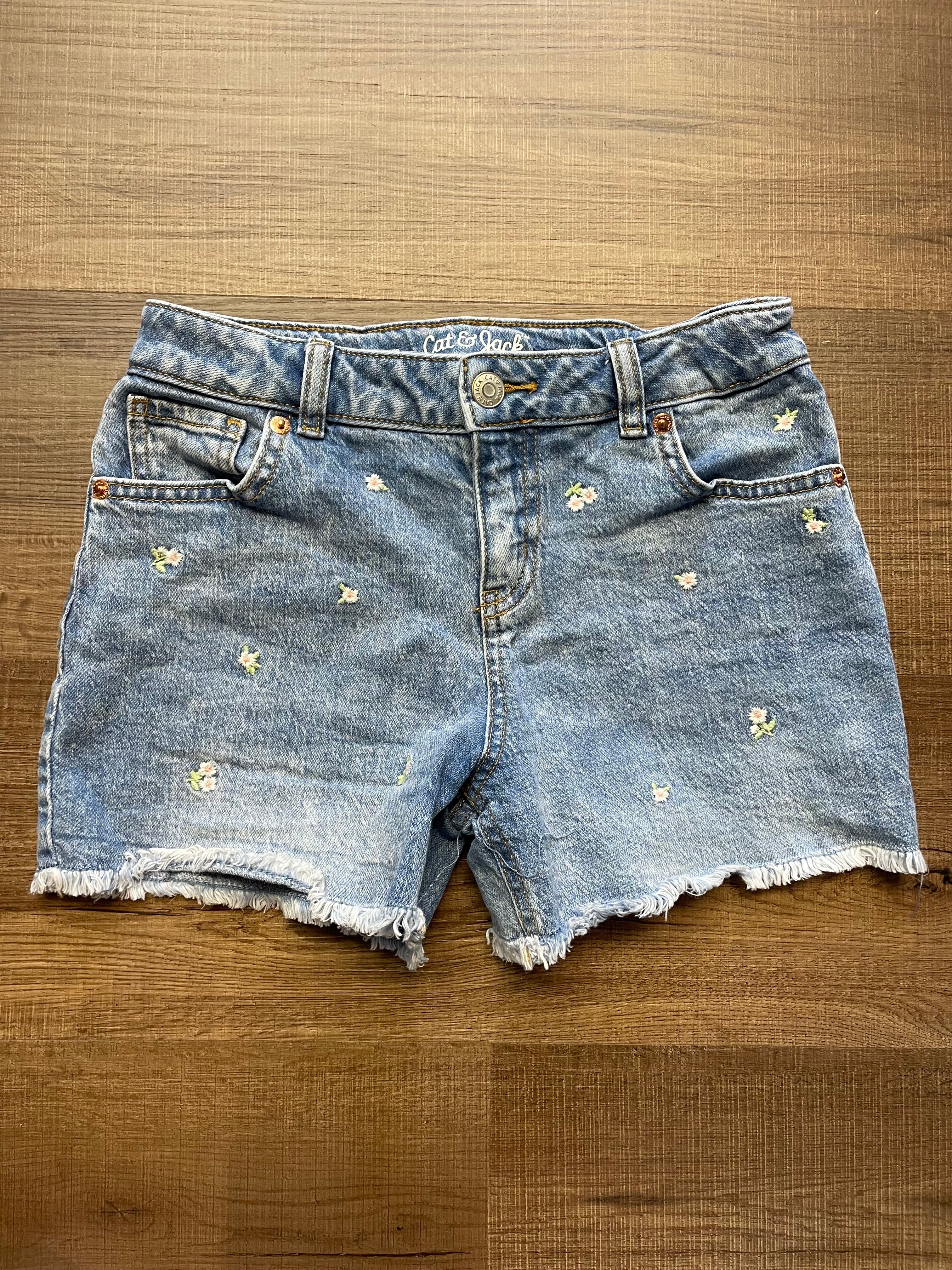 Cat & Jack Stretch Girls Jean Shorts (YL)