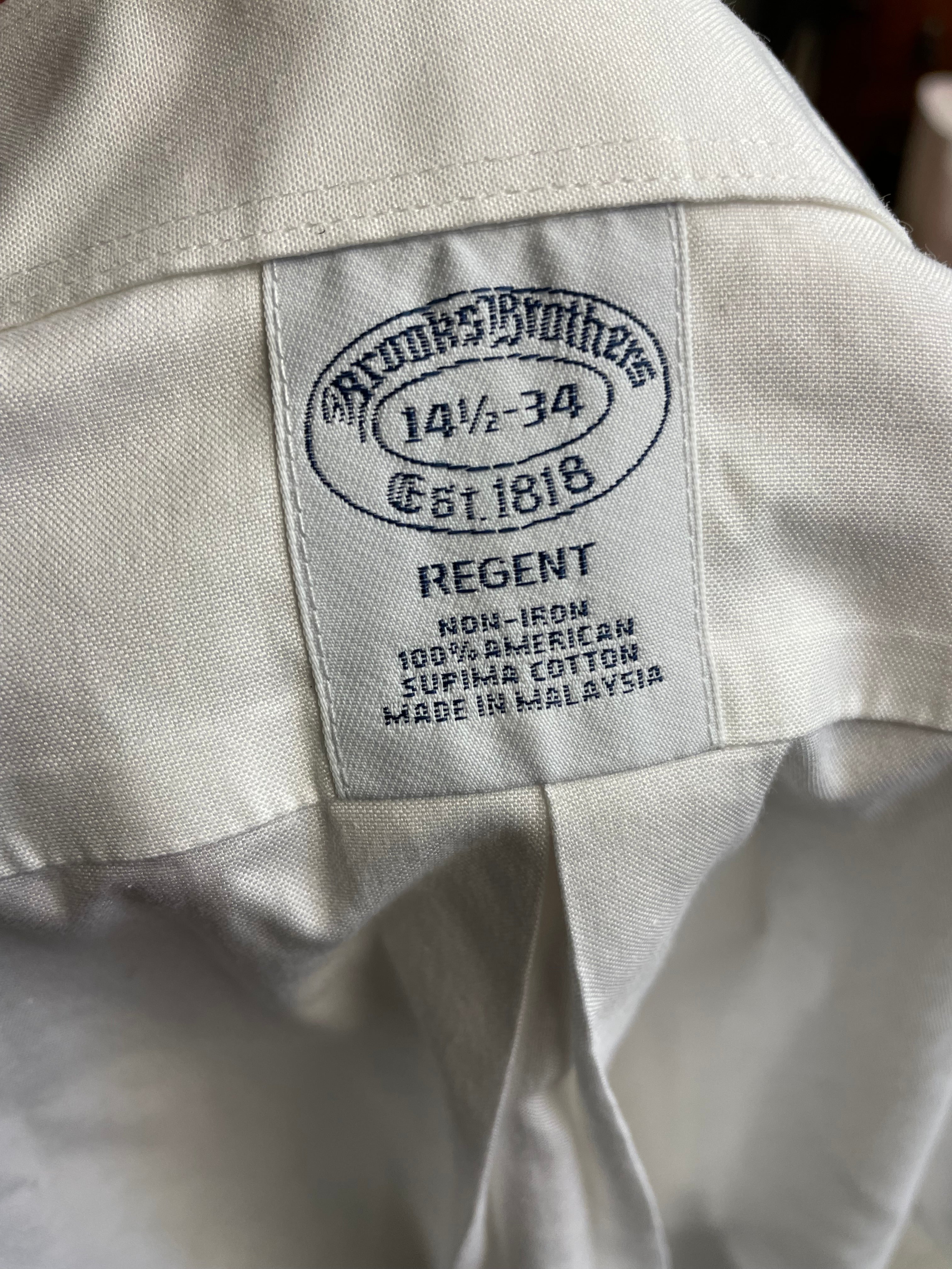 Brooks Brother's Regent Men's Button Down (14 1/2-34)